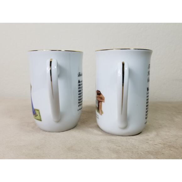 Norman Rockwell Coffee Mug Teacup 10oz Bedtime 4 1/4" The Lighthouse 1982 x2 - Picture 5 of 13